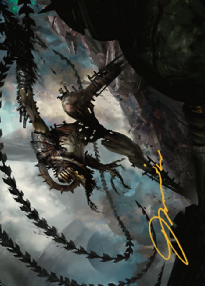 Razorlash Transmogrant Art Card (Gold-Stamped Signature) [The Brothers' War Art Series] | L.A. Mood Comics and Games