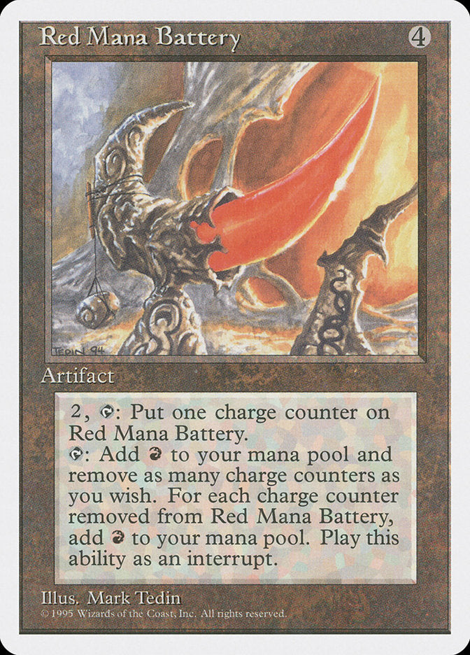 Red Mana Battery [Fourth Edition] | L.A. Mood Comics and Games