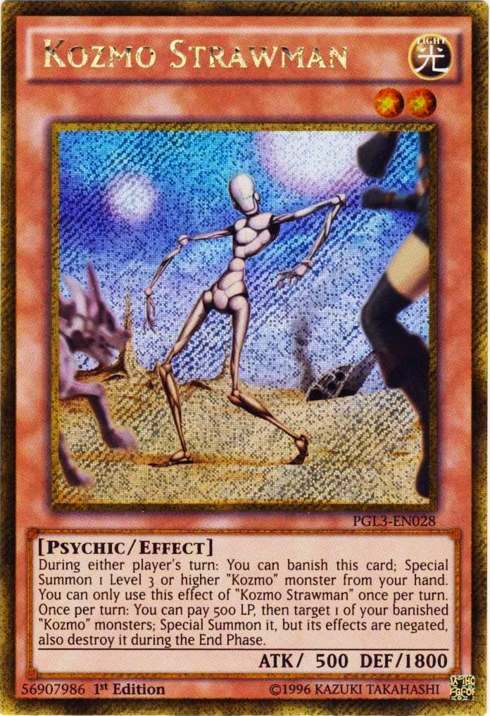 Kozmo Strawman [PGL3-EN028] Gold Secret Rare | L.A. Mood Comics and Games