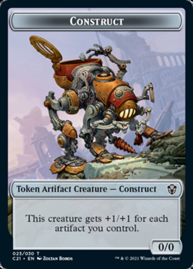Copy // Construct (030) Double-Sided Token [Commander 2021 Tokens] | L.A. Mood Comics and Games