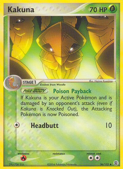 Kakuna (36/112) [EX: FireRed & LeafGreen] | L.A. Mood Comics and Games