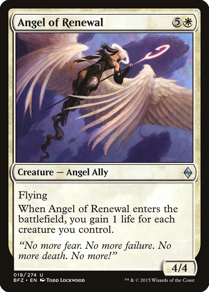 Angel of Renewal [Battle for Zendikar] | L.A. Mood Comics and Games