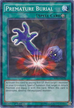 Premature Burial [BP03-EN136] Shatterfoil Rare | L.A. Mood Comics and Games