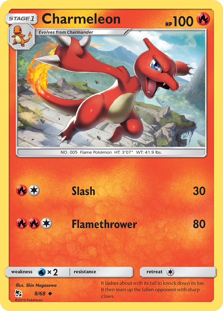 Charmeleon (8/68) [Sun & Moon: Hidden Fates] | L.A. Mood Comics and Games