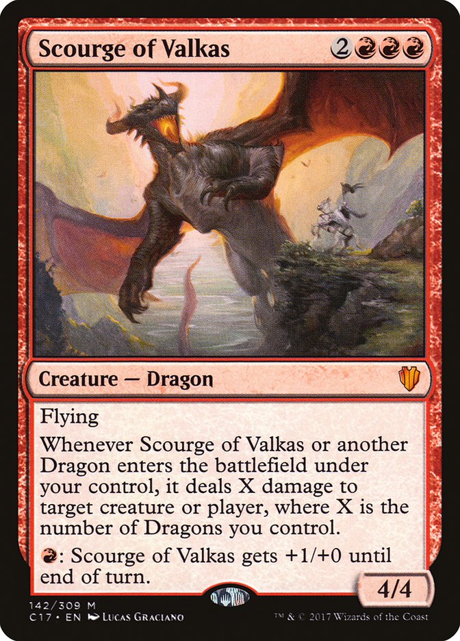 Scourge of Valkas [Commander 2017] | L.A. Mood Comics and Games