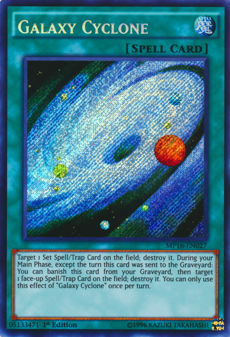 Galaxy Cyclone [MP16-EN027] Secret Rare | L.A. Mood Comics and Games