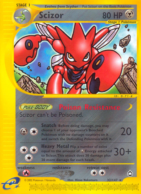 Scizor (32/147) [Aquapolis] | L.A. Mood Comics and Games