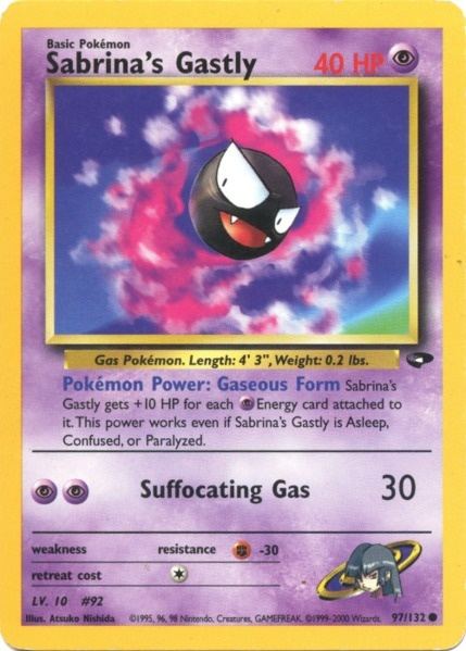 Sabrina's Gastly (97/132) [Gym Challenge Unlimited] | L.A. Mood Comics and Games