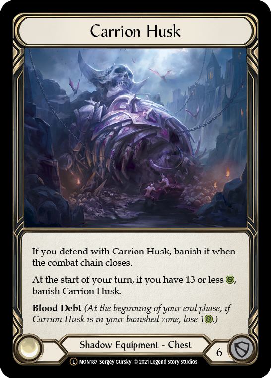 Carrion Husk [U-MON187-RF] (Monarch Unlimited)  Unlimited Rainbow Foil | L.A. Mood Comics and Games