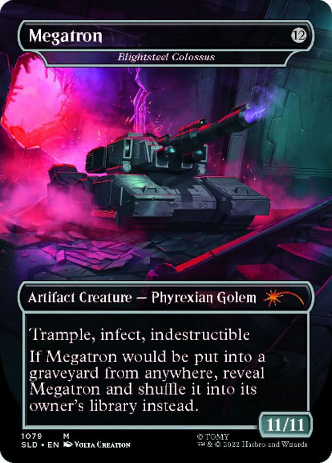 Blightsteel Colossus - Megatron (Borderless) [Secret Lair Drop Series] | L.A. Mood Comics and Games