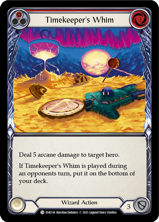 Timekeeper's Whim (Red) [EVR134] (Everfest)  1st Edition Rainbow Foil | L.A. Mood Comics and Games