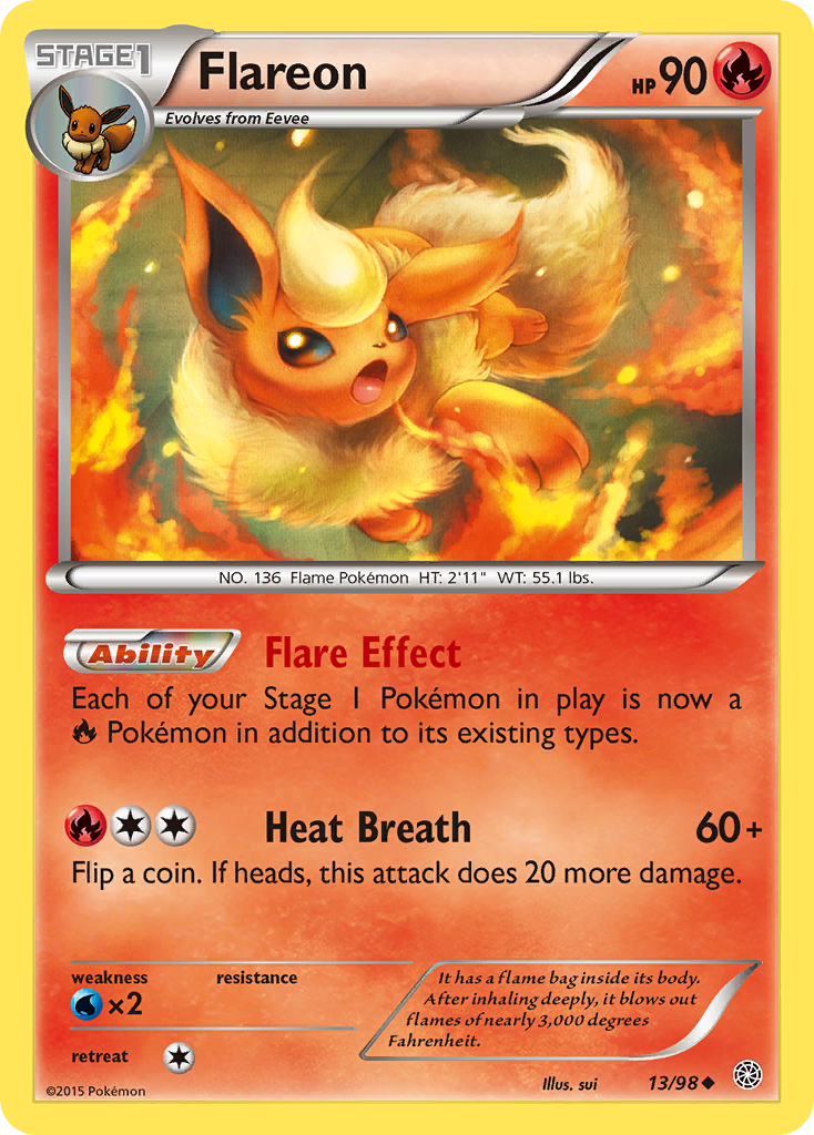 Flareon (13/98) [XY: Ancient Origins] | L.A. Mood Comics and Games