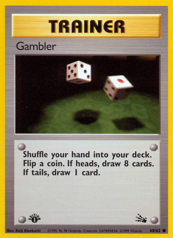 Gambler (60/62) [Fossil 1st Edition] | L.A. Mood Comics and Games