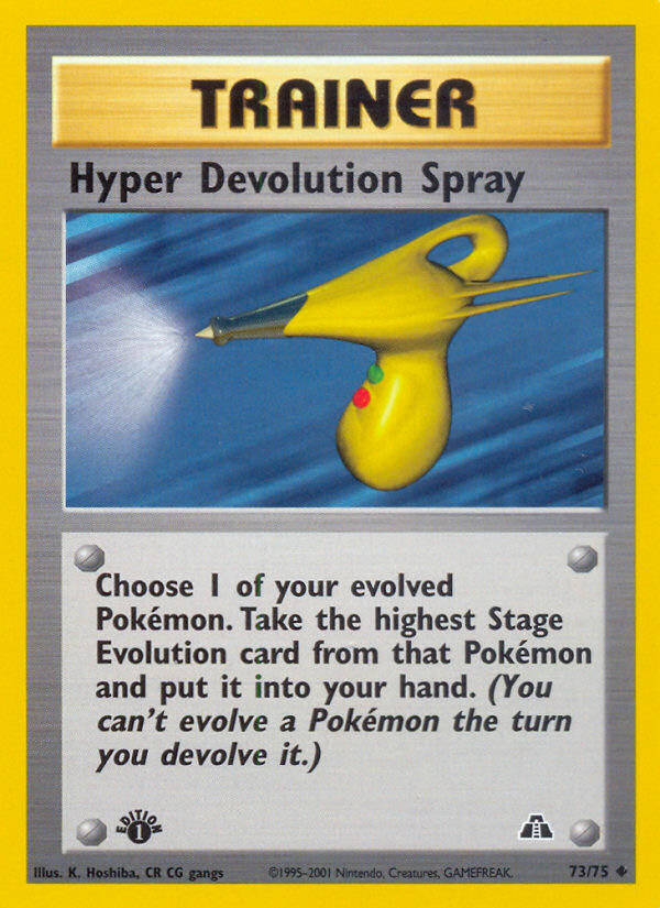 Hyper Devolution Spray (73/75) [Neo Discovery 1st Edition] | L.A. Mood Comics and Games