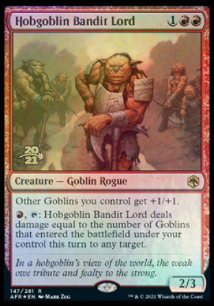 Hobgoblin Bandit Lord [Dungeons & Dragons: Adventures in the Forgotten Realms Prerelease Promos] | L.A. Mood Comics and Games