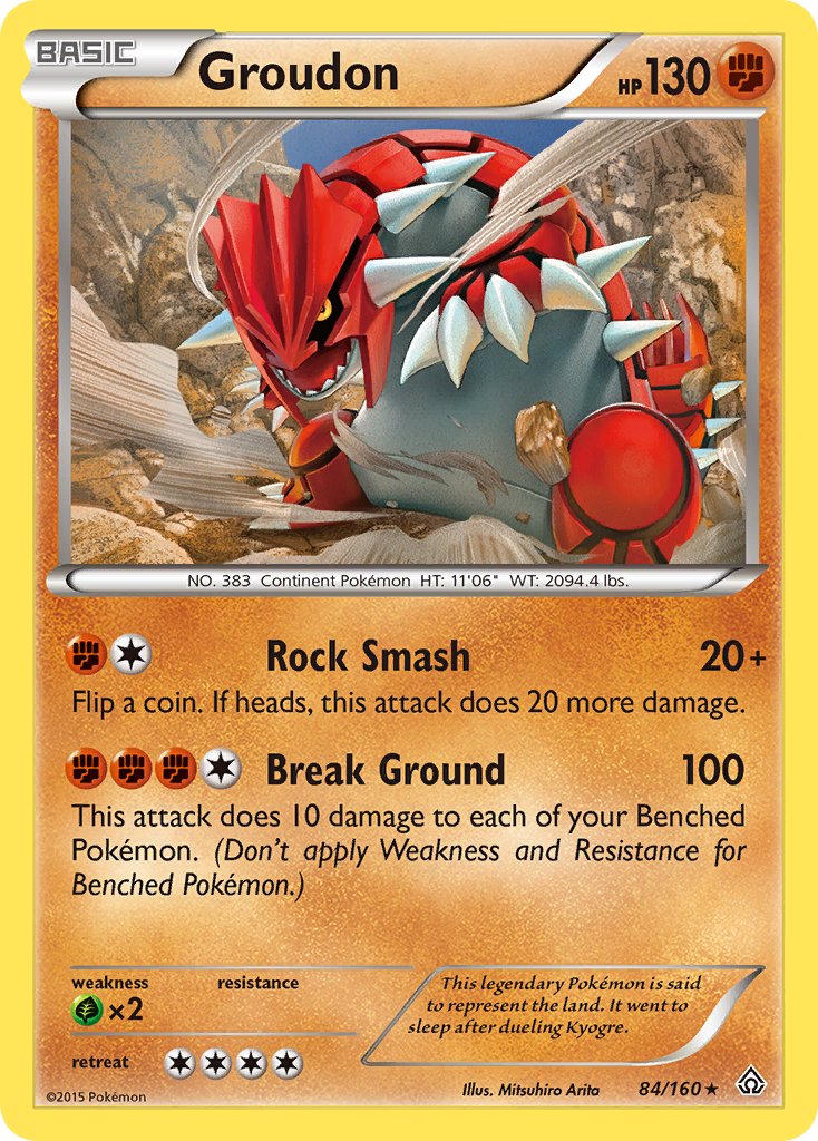 Groudon (84/160) (Theme Deck Exclusive) [XY: Primal Clash] | L.A. Mood Comics and Games