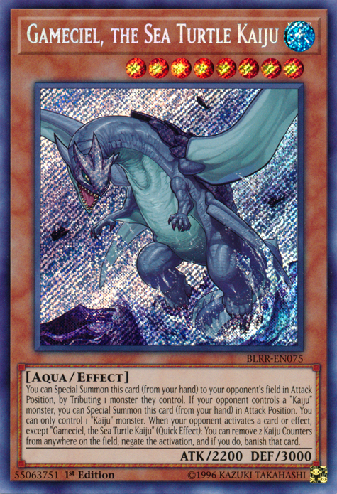 Gameciel, the Sea Turtle Kaiju [BLRR-EN075] Secret Rare | L.A. Mood Comics and Games