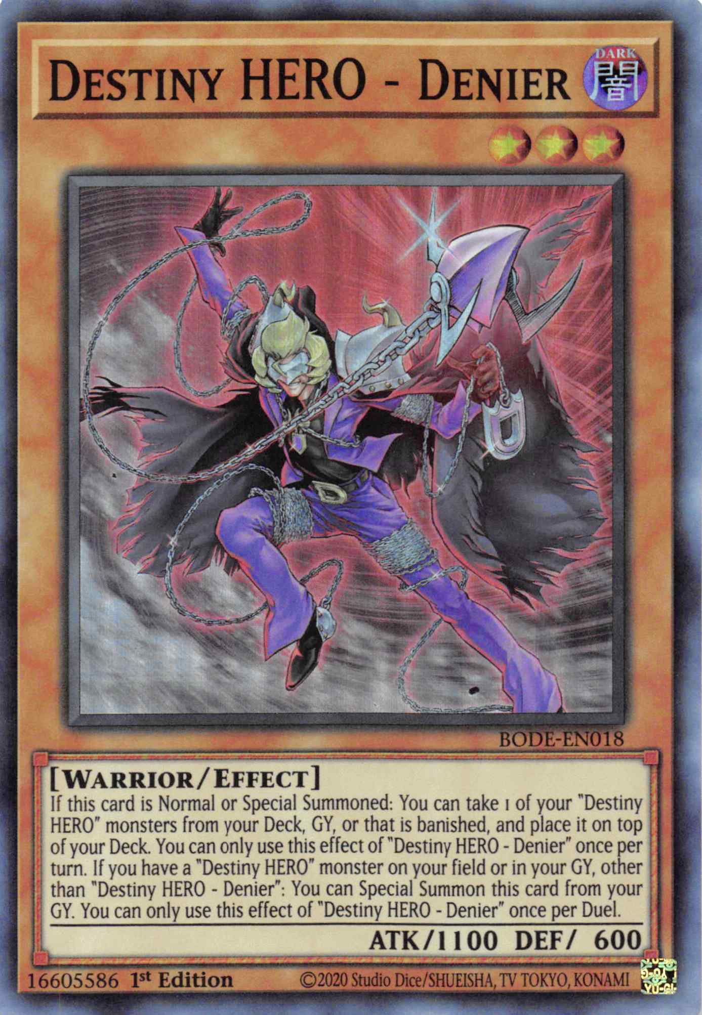Destiny HERO - Denier [BODE-EN018] Super Rare | L.A. Mood Comics and Games