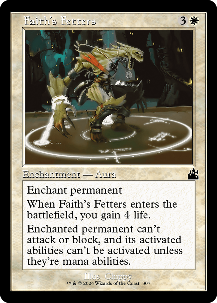 Faith's Fetters (Retro Frame) [Ravnica Remastered] | L.A. Mood Comics and Games