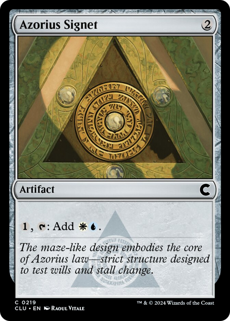 Azorius Signet [Ravnica: Clue Edition] | L.A. Mood Comics and Games