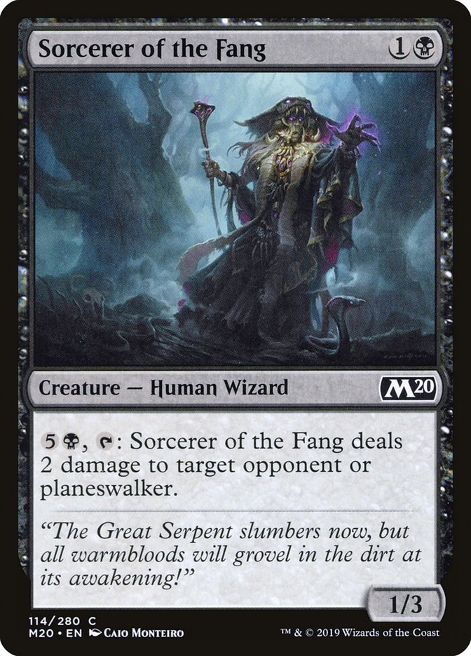 Sorcerer of the Fang [Core Set 2020] | L.A. Mood Comics and Games