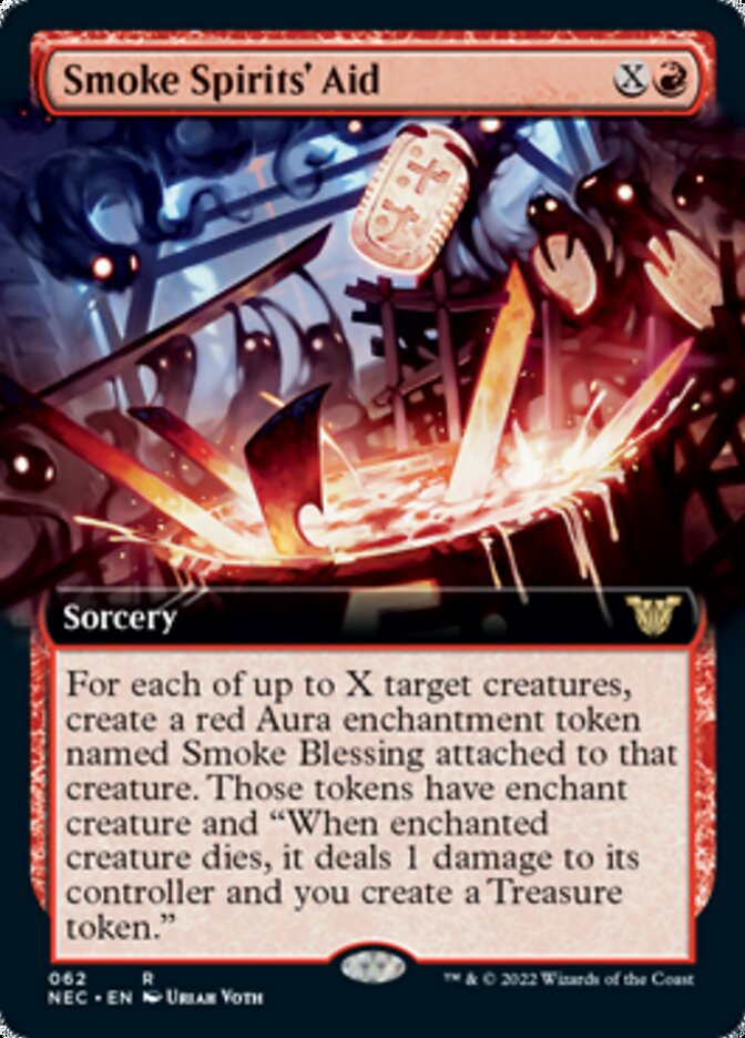 Smoke Spirits' Aid (Extended Art) [Kamigawa: Neon Dynasty Commander] | L.A. Mood Comics and Games