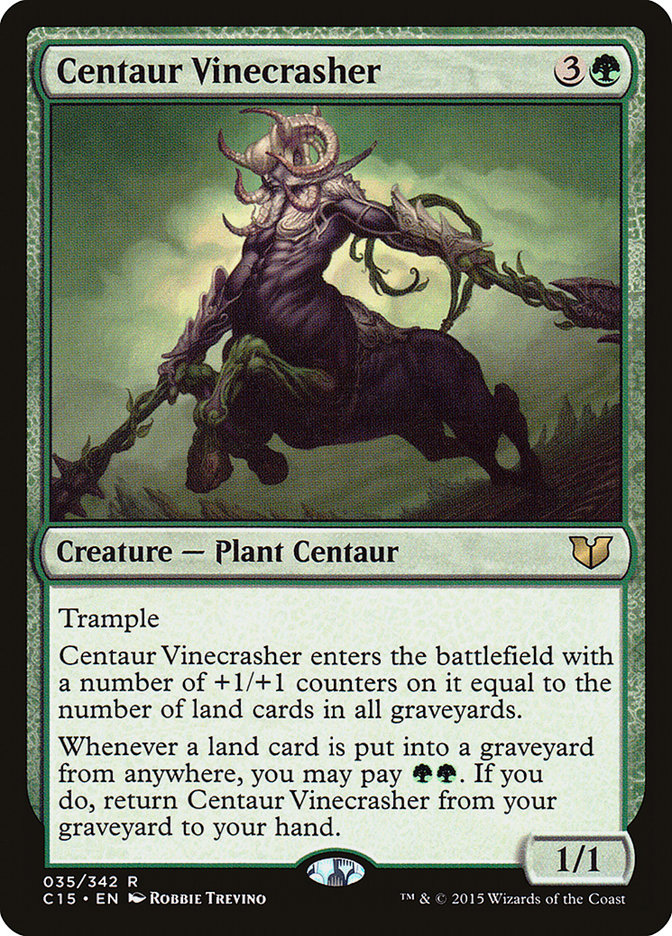 Centaur Vinecrasher [Commander 2015] | L.A. Mood Comics and Games