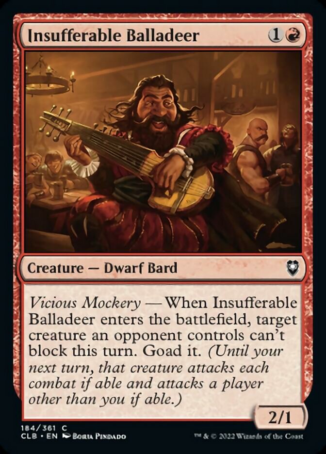 Insufferable Balladeer [Commander Legends: Battle for Baldur's Gate] | L.A. Mood Comics and Games
