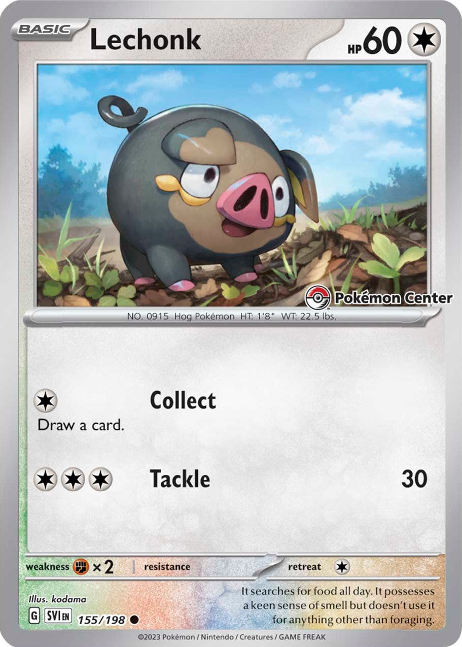 Lechonk (155/198) (Pokemon Center Exclusive) [Scarlet & Violet: Base Set] | L.A. Mood Comics and Games