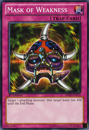 Mask of Weakness [BP02-EN174] Mosaic Rare | L.A. Mood Comics and Games