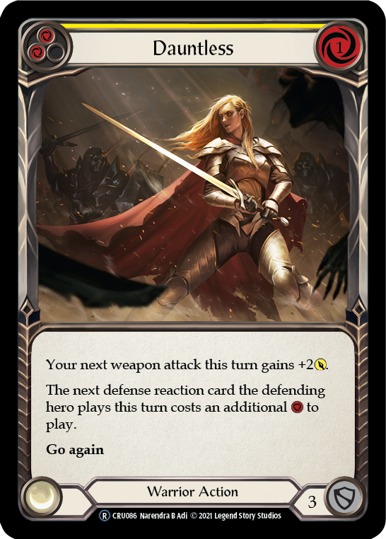 Dauntless (Yellow) [U-CRU086] (Crucible of War Unlimited)  Unlimited Normal | L.A. Mood Comics and Games