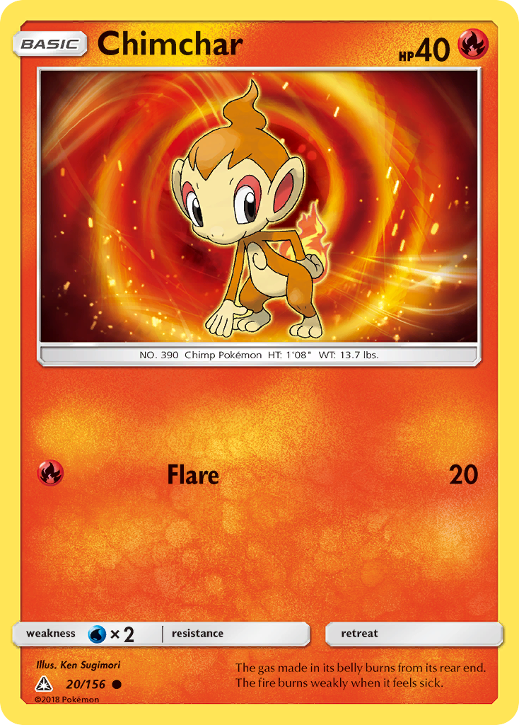 Chimchar (20/156) [Sun & Moon: Ultra Prism] | L.A. Mood Comics and Games