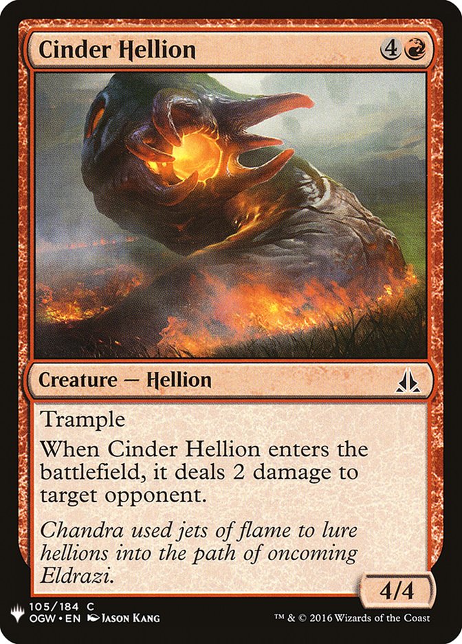 Cinder Hellion [Mystery Booster] | L.A. Mood Comics and Games