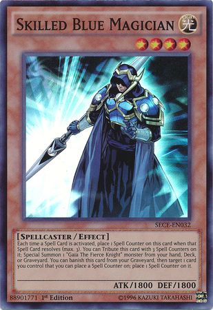 Skilled Blue Magician [SECE-EN032] Super Rare | L.A. Mood Comics and Games