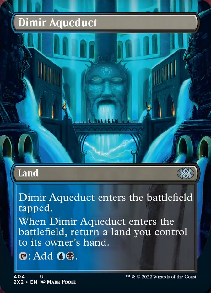 Dimir Aqueduct (Borderless Alternate Art) [Double Masters 2022] | L.A. Mood Comics and Games