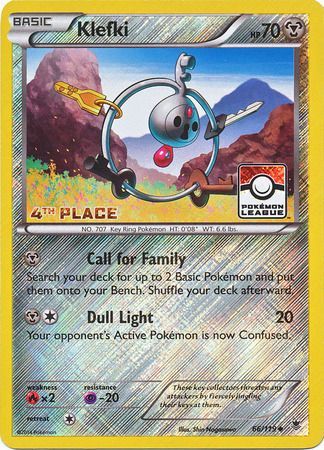 Klefki (66/119) (League Promo 4th Place) [XY: Phantom Forces] | L.A. Mood Comics and Games