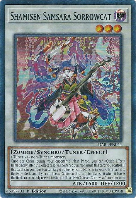 Shamisen Samsara Sorrowcat [DABL-EN044] Super Rare | L.A. Mood Comics and Games