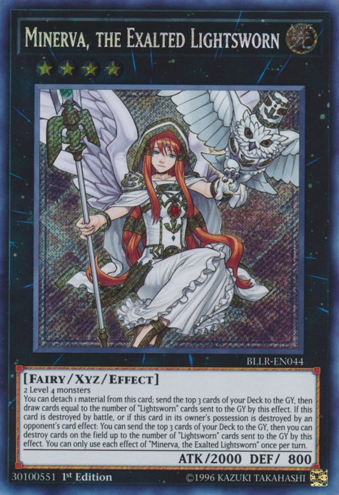 Minerva, the Exalted Lightsworn [BLLR-EN044] Secret Rare | L.A. Mood Comics and Games