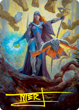 Kasmina, Enigma Sage Art Card (Gold-Stamped Signature) [Strixhaven: School of Mages Art Series] | L.A. Mood Comics and Games