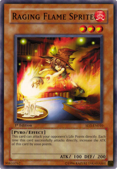 Raging Flame Sprite [SD3-EN010] Common | L.A. Mood Comics and Games