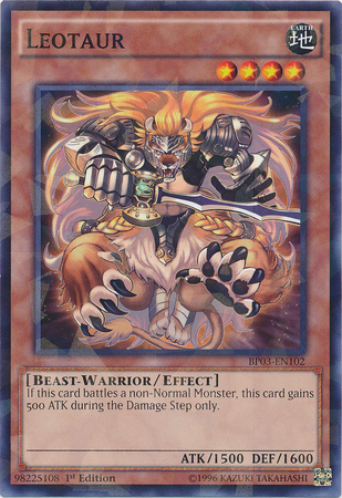 Leotaur [BP03-EN102] Shatterfoil Rare | L.A. Mood Comics and Games