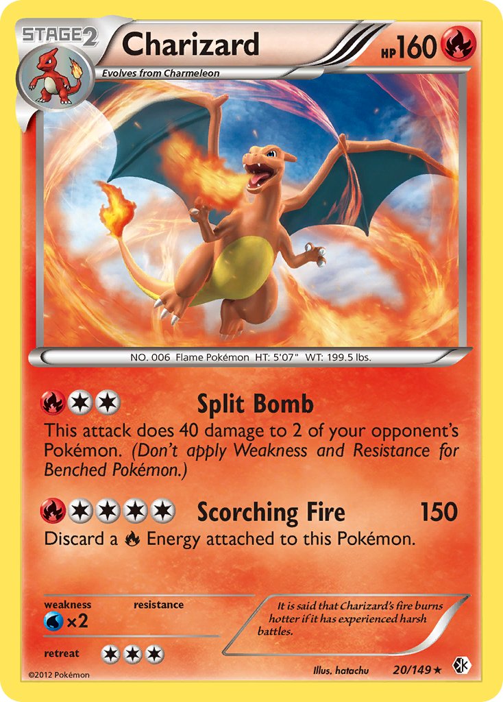 Charizard (20/149) (Cosmos Holo) (Blister Exclusive) [Black & White: Boundaries Crossed] | L.A. Mood Comics and Games