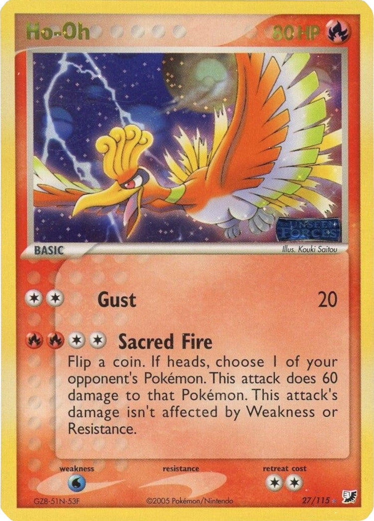 Ho-Oh (27/115) (Stamped) [EX: Unseen Forces] | L.A. Mood Comics and Games