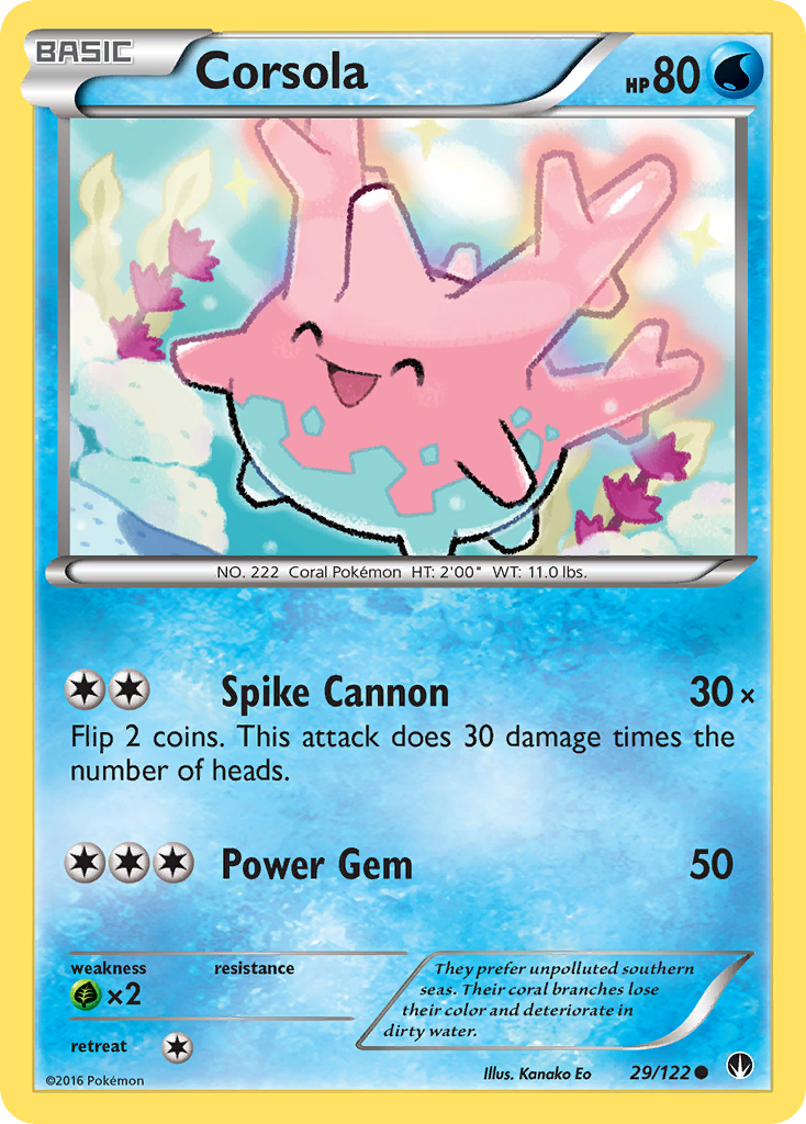 Corsola (29/122) [XY: BREAKpoint] | L.A. Mood Comics and Games