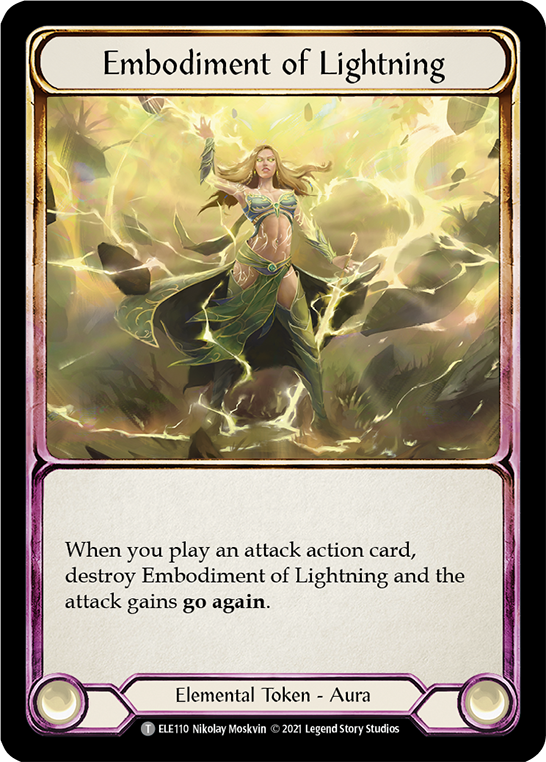 Embodiment of Lightning // Titan's Fist [ELE202] (Tales of Aria)  1st Edition Normal | L.A. Mood Comics and Games