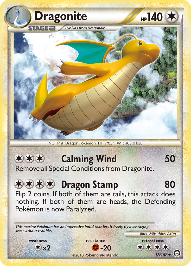 Dragonite (18/102) [HeartGold & SoulSilver: Triumphant] | L.A. Mood Comics and Games