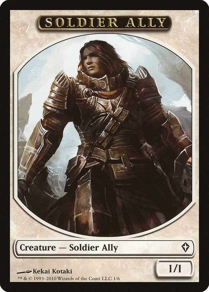 Soldier Ally Token [Worldwake Tokens] | L.A. Mood Comics and Games