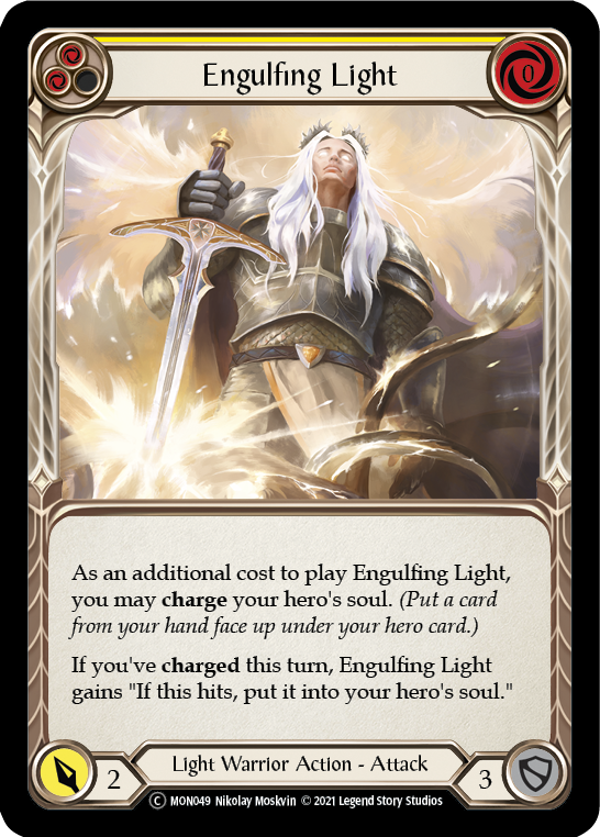 Engulfing Light (Yellow) [U-MON049-RF] (Monarch Unlimited)  Unlimited Rainbow Foil | L.A. Mood Comics and Games