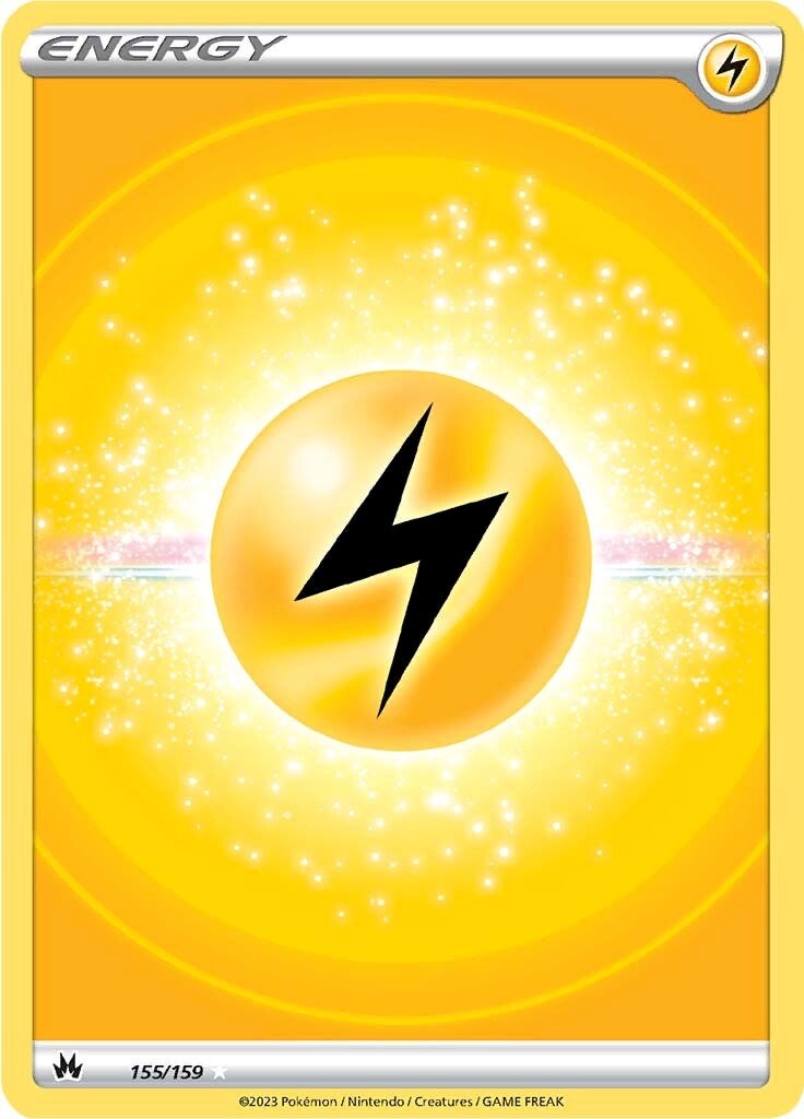 Lightning Energy (155/159) (Texture Full Art) [Sword & Shield: Crown Zenith] | L.A. Mood Comics and Games