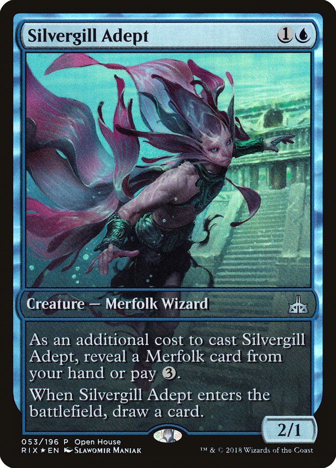 Silvergill Adept (Open House) (Extended Art) [Rivals of Ixalan Promos] | L.A. Mood Comics and Games